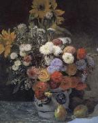 Mixed Flowers in an Earthenware Pot Pierre Renoir